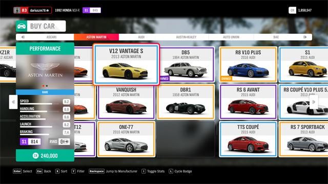 Forza Horizon 4 - покупка и продажа автомобилей Forza Horizon 4 - покупка и продажа автомобилей