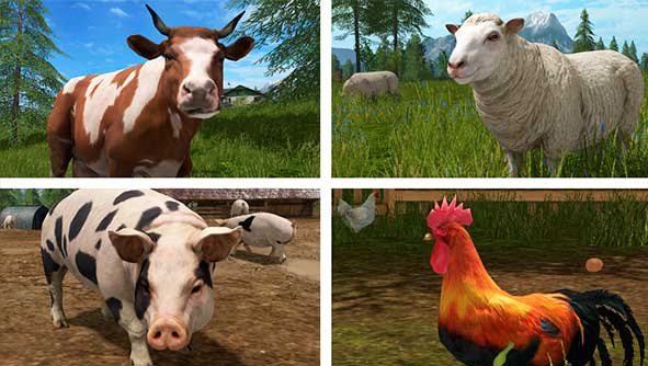Farming Simulator Nintendo Switch Edition животные Farming Simulator Nintendo Switch Edition животные